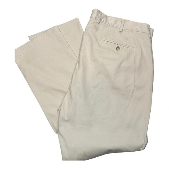 Peter Millar Men's Pilot Flat Front Chino Pant in Stone. Sz: 40 - Picture 4 of 10